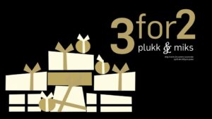 3 for 2 plukk og miks kampanje-banner