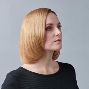 Kvinnelig hårmodell for KAN Frisører